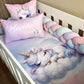 Cot Bedding - Pastel Unicorn Set 01