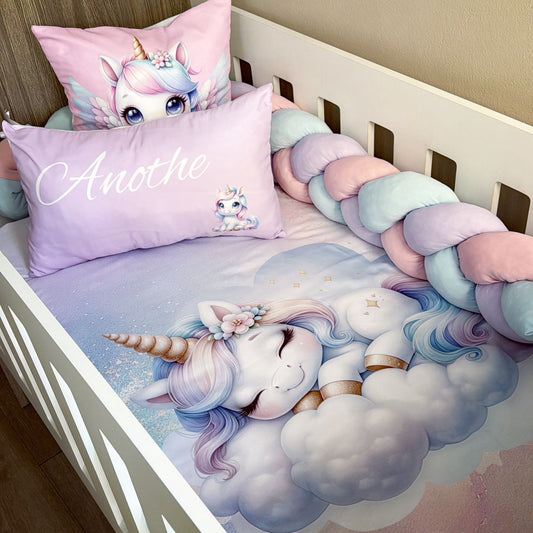 Cot Bedding - Pastel Unicorn Set 01