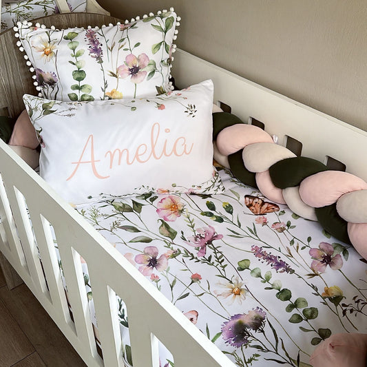 Cot Bedding - Flower Set 01