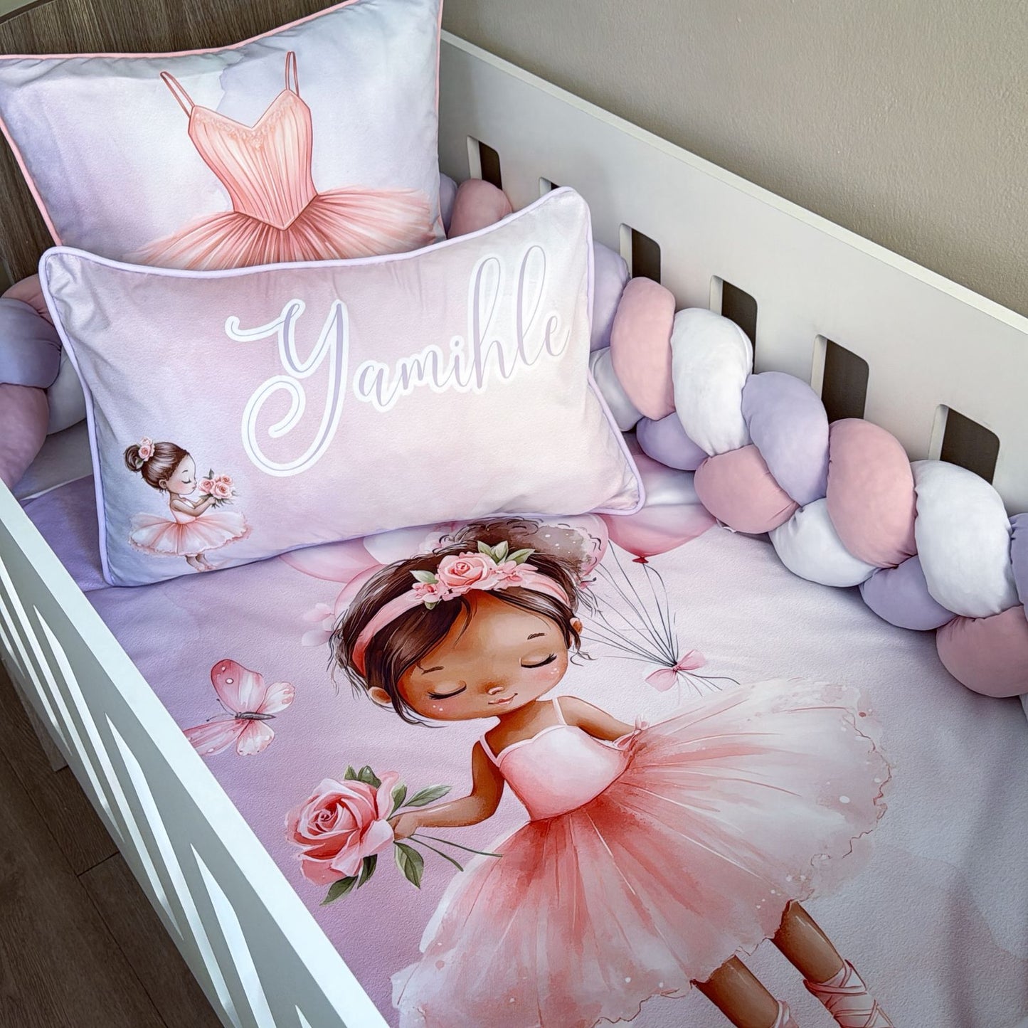 Cot Bedding - Pink Ballerina Set 06