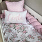 Cot Bedding - Pink Flower Set 10