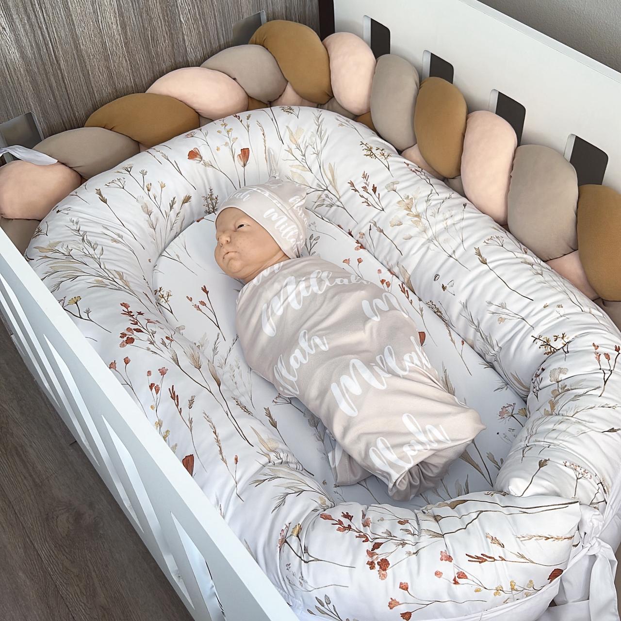Cot Bedding - Stone Flower Set 02
