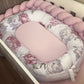 Cot Bedding - Pink Peony Set 03