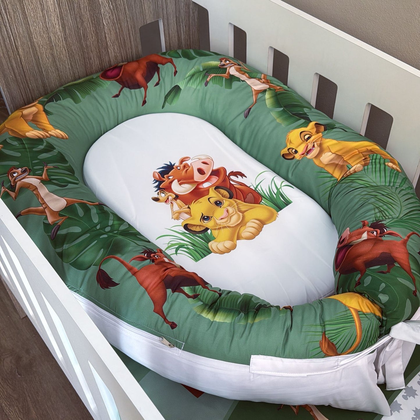 Cot Bedding - Green Lion King Set 01