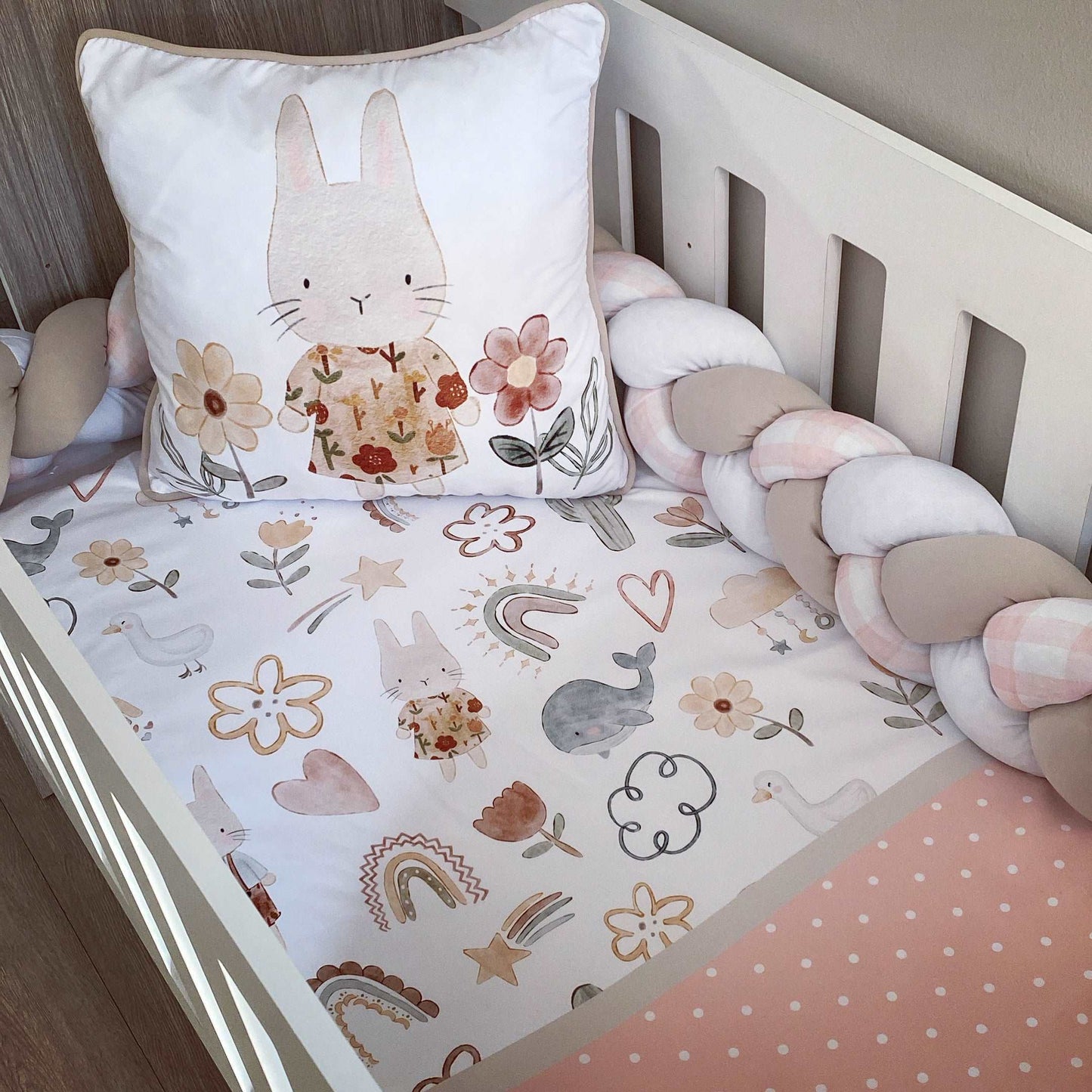 Cot Bedding - Bunny Boho Set 01