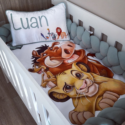 Cot Bedding - Sage Lion King set 01