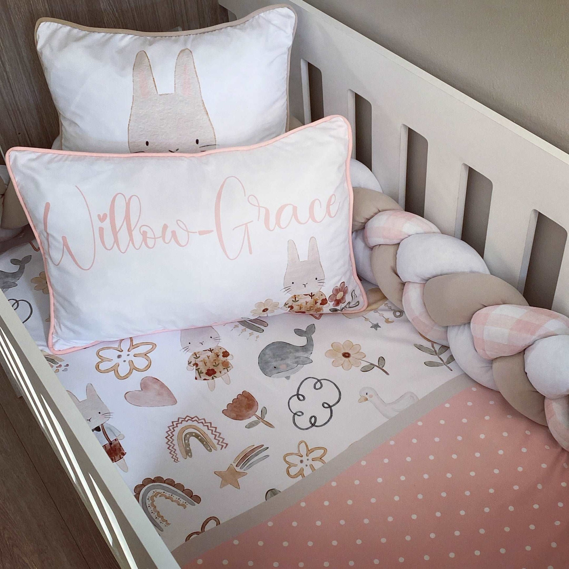 Cot Bedding - Bunny Boho Set 01