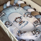 Cot Bedding - Blue Elephant Plane Set 01