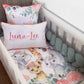 Cot Bedding - Coral Safari Set 01