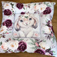 Cot Bedding - Maroon Bunny Set 01