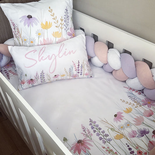Cot Bedding - Flower Set 06
