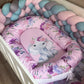 Cot Bedding - Pink Elephant Set 49
