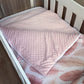 Cot Bedding - Pink Crown Feather Set 01